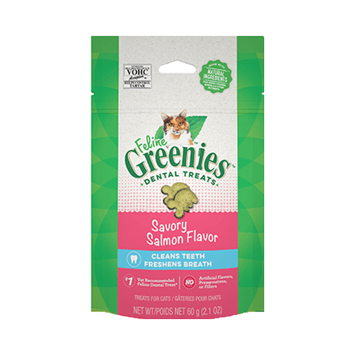 Greenies Savory Salmon Dental Cat Treats Pets' Station