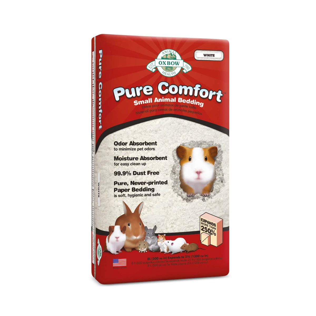 Oxbow Pure Comfort White Small Pet Litter and Bedding Pets' Station