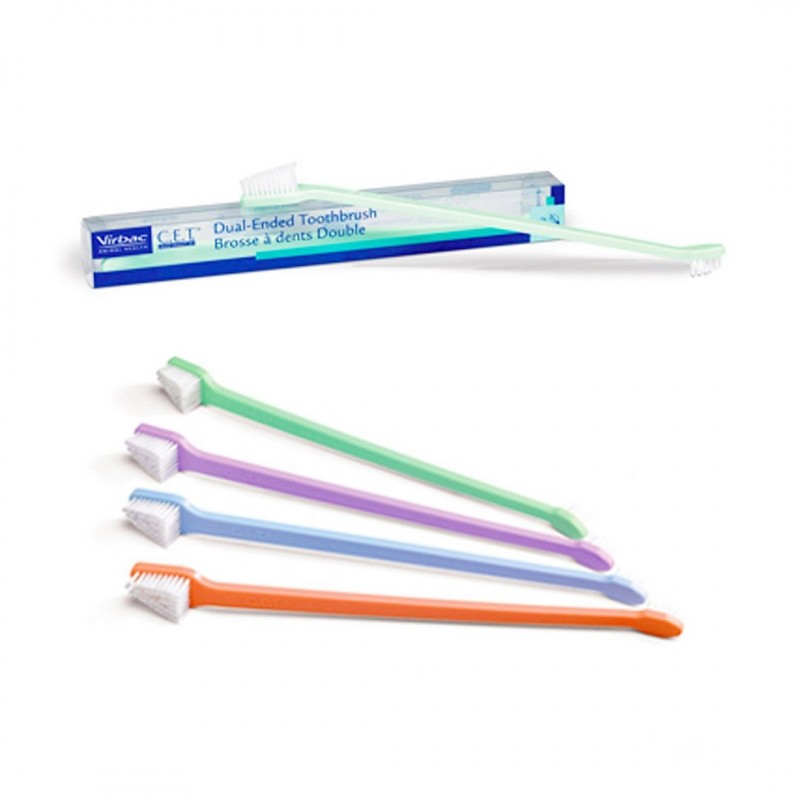 Virbac CET Dualended Toothbrush Pet Oral Care Supplies Pets' Station