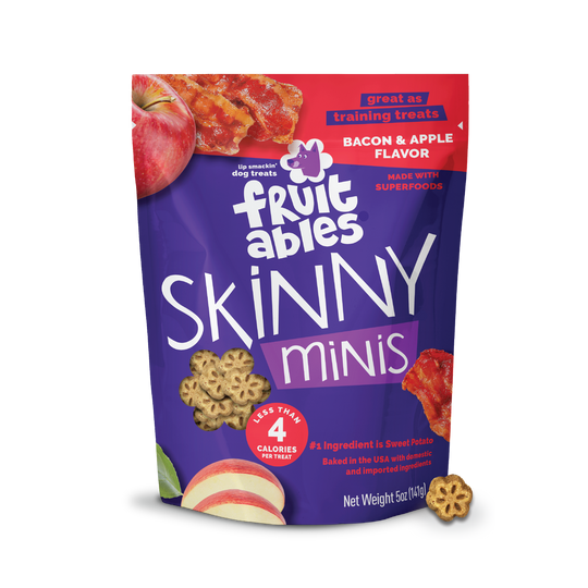 Fruitables Skinny Minis Apple Bacon Dog Treats