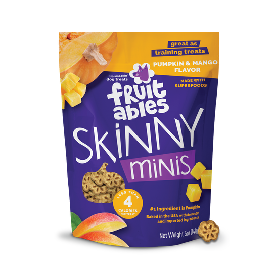 Fruitables Skinny Minis Pumpkin and Mango Chewy Dog Treats