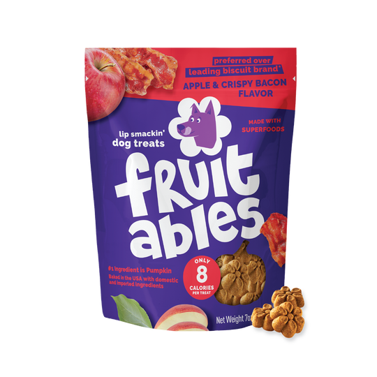 Fruitables Crispy Bacon & Apple Flavor Dog Treats