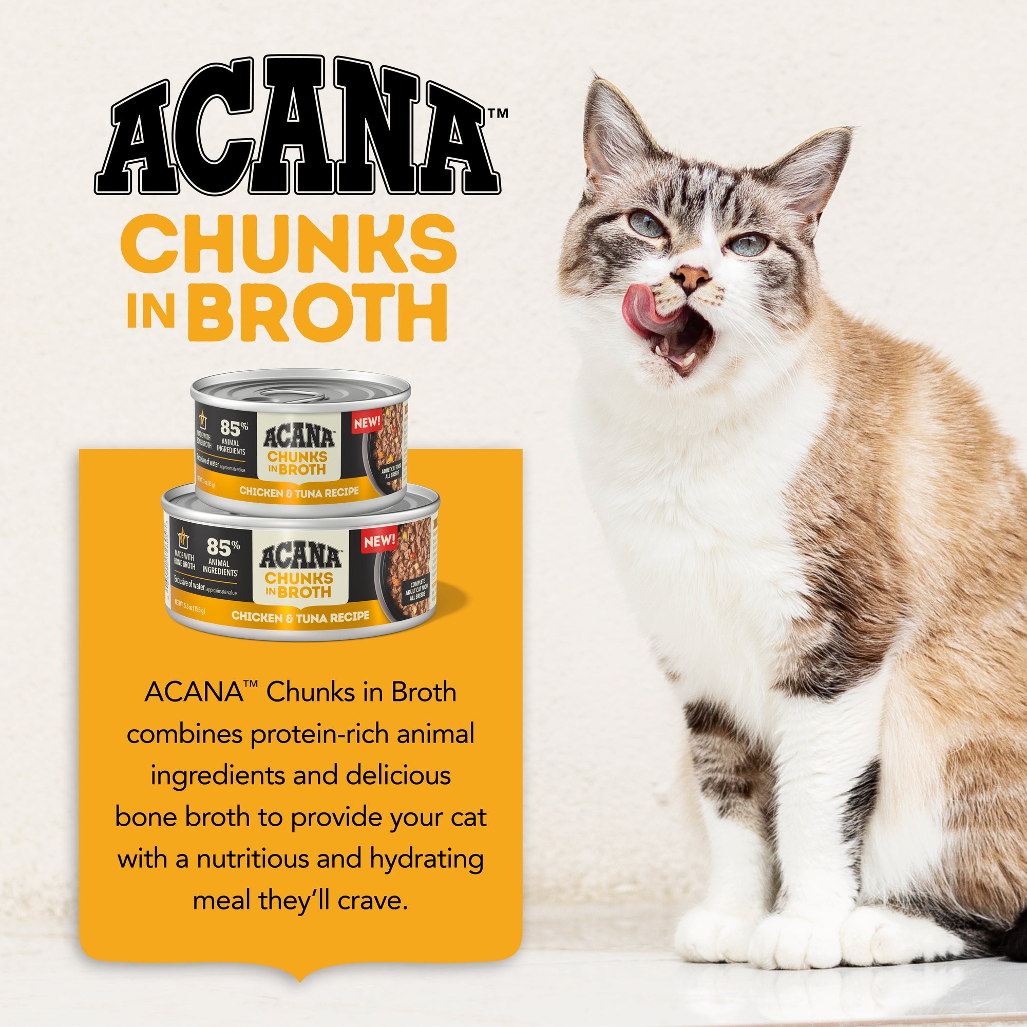 Acana Chunks In Broth Chicken & Tuna Cat Canned Food