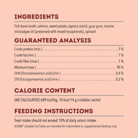 Acana Lickables Salmon Recipe Puree Cat Treats