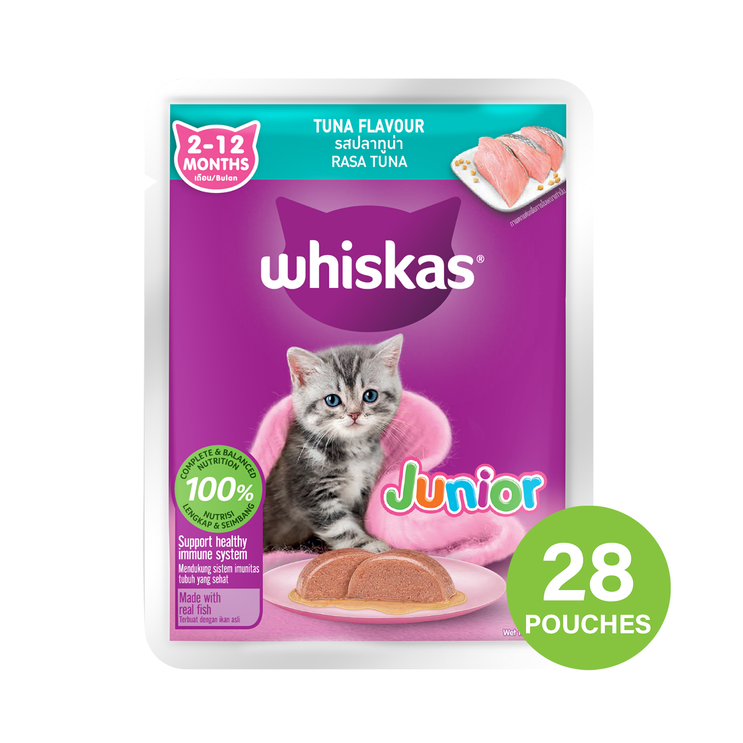 Whiskas pouch deals junior