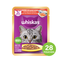 Whiskas Mackerel & Salmon Pouch Cat Food