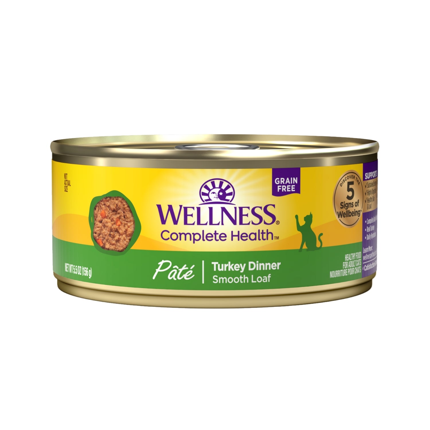 Wellness Complete Health Grain-Free Turkey Pate Canned Cat Food
