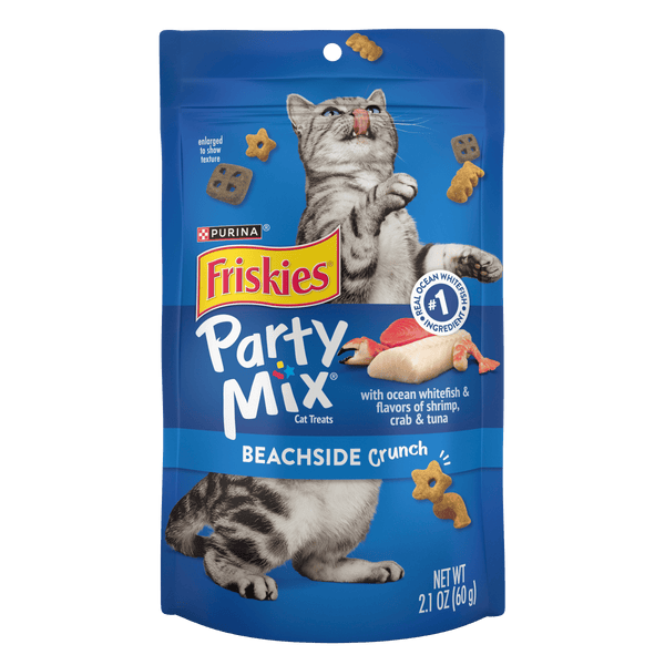 Friskies Party Mix Crunch Beachside Adult Cat Treats – Pets' Station