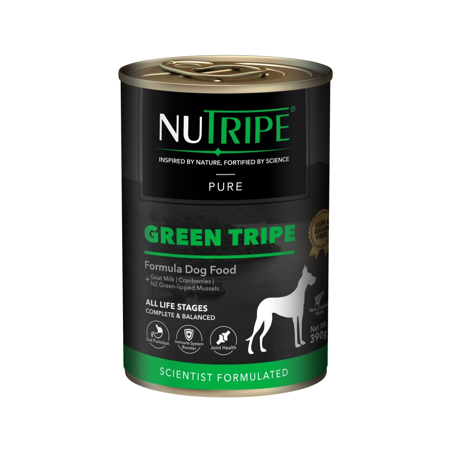 Nutripe Pure Green Tripe Gum-Free Wet Dog Canned Food
