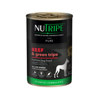 Nutripe Pure Beef & Green Tripe Gum-Free Wet Dog Canned Food