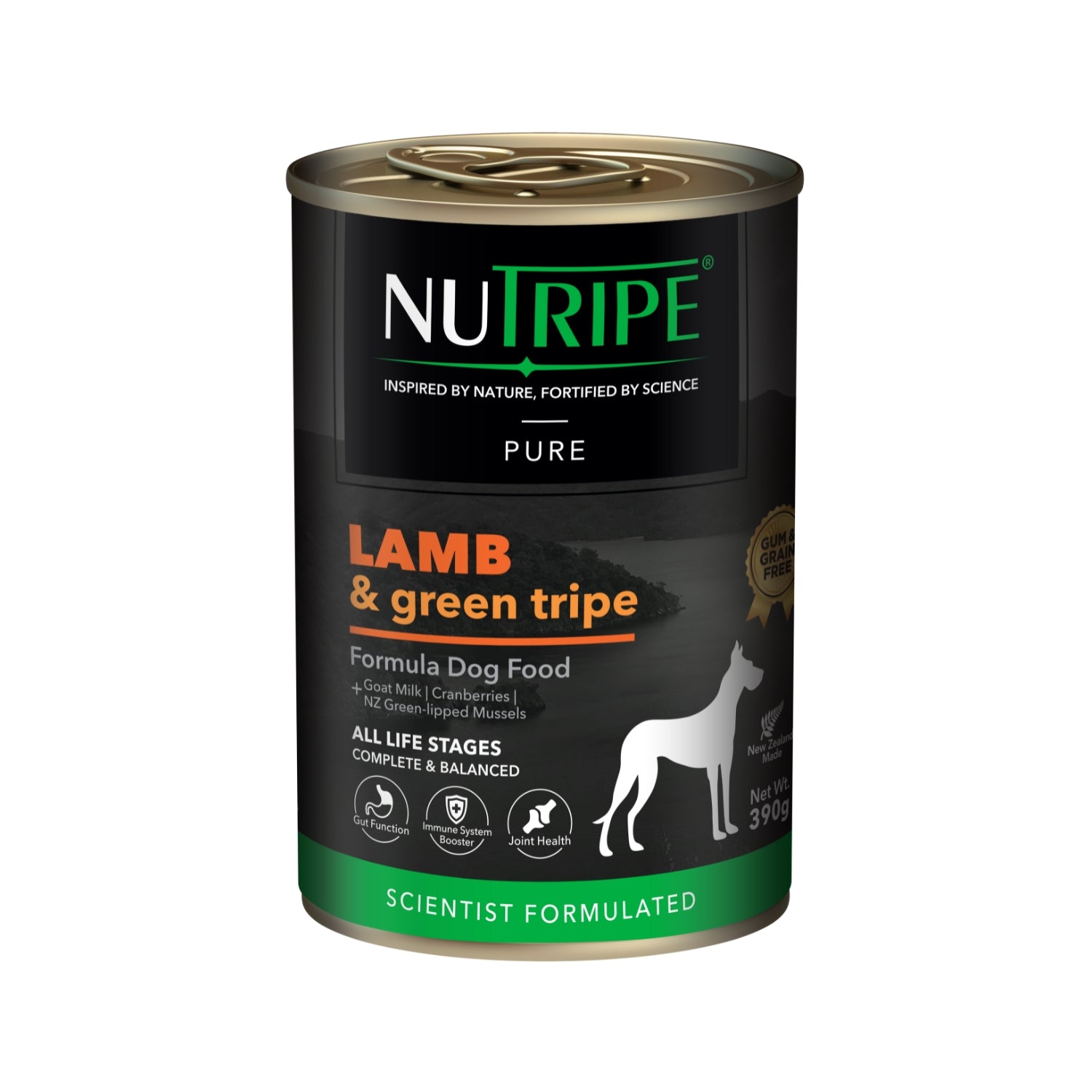 Nutripe Pure Lamb & Green Tripe Gum-Free Wet Dog Canned Food