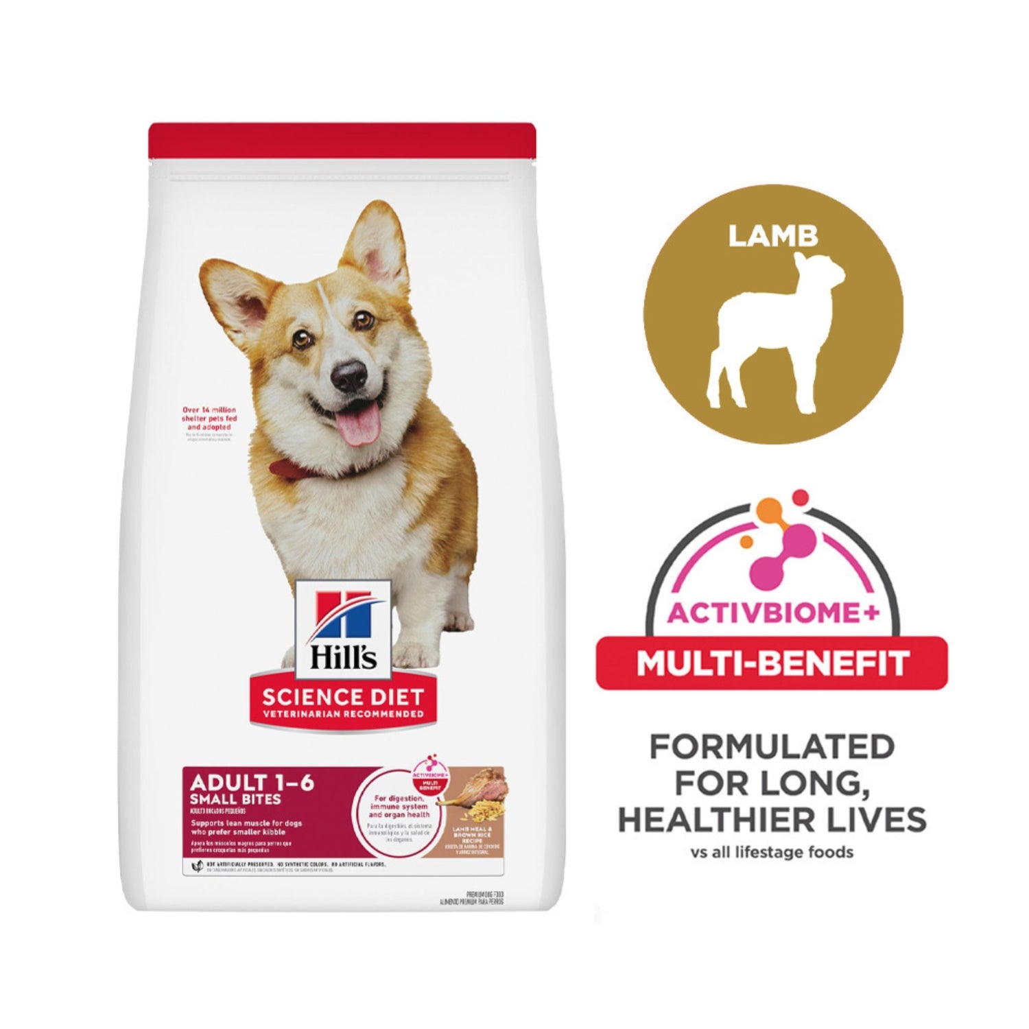 Science Diet Adult Small Bites Lamb Meal & Brown Rice Recipe Dry Dog Food