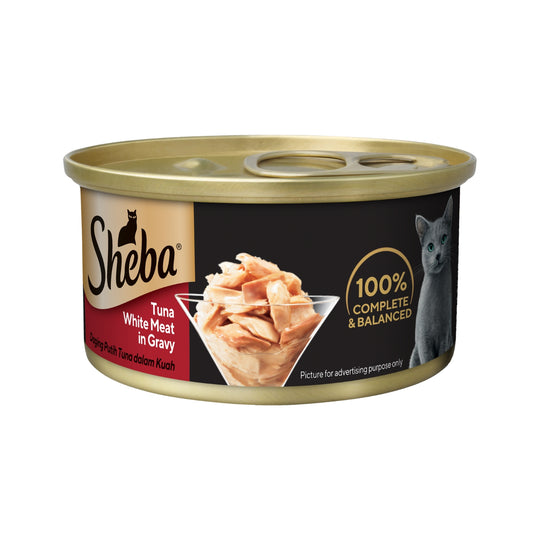 Sheba Tuna White Meat in Gravy Canned Cat Food