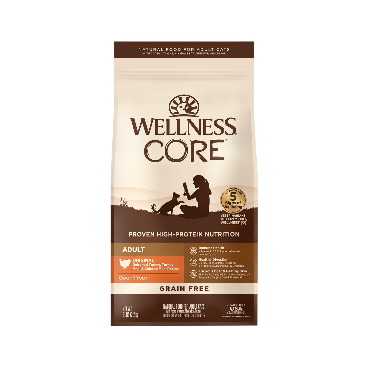 Wellness CORE Grain Free Original Deboned Turkey & Chicken Recipe Dry Cat Food