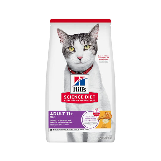 Science Diet Adult 11+ Chicken Recipe Dry Cat Food