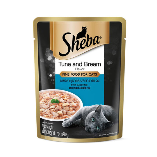 Sheba Tuna Bream Pouch Cat Food