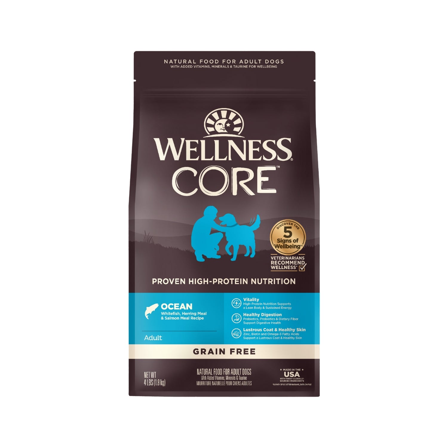 Wellness CORE Grain Free Ocean Whitefish, Herring & Salmon Recipe Dry Dog Food