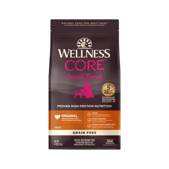 Wellness CORE Grain Free Small Breed Original Turkey & Chicken Recipe Dry Dog Food