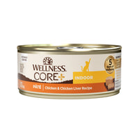 Wellness CORE+ Grain-Free Indoor Chicken & Chicken Liver Pate Canned Cat Food