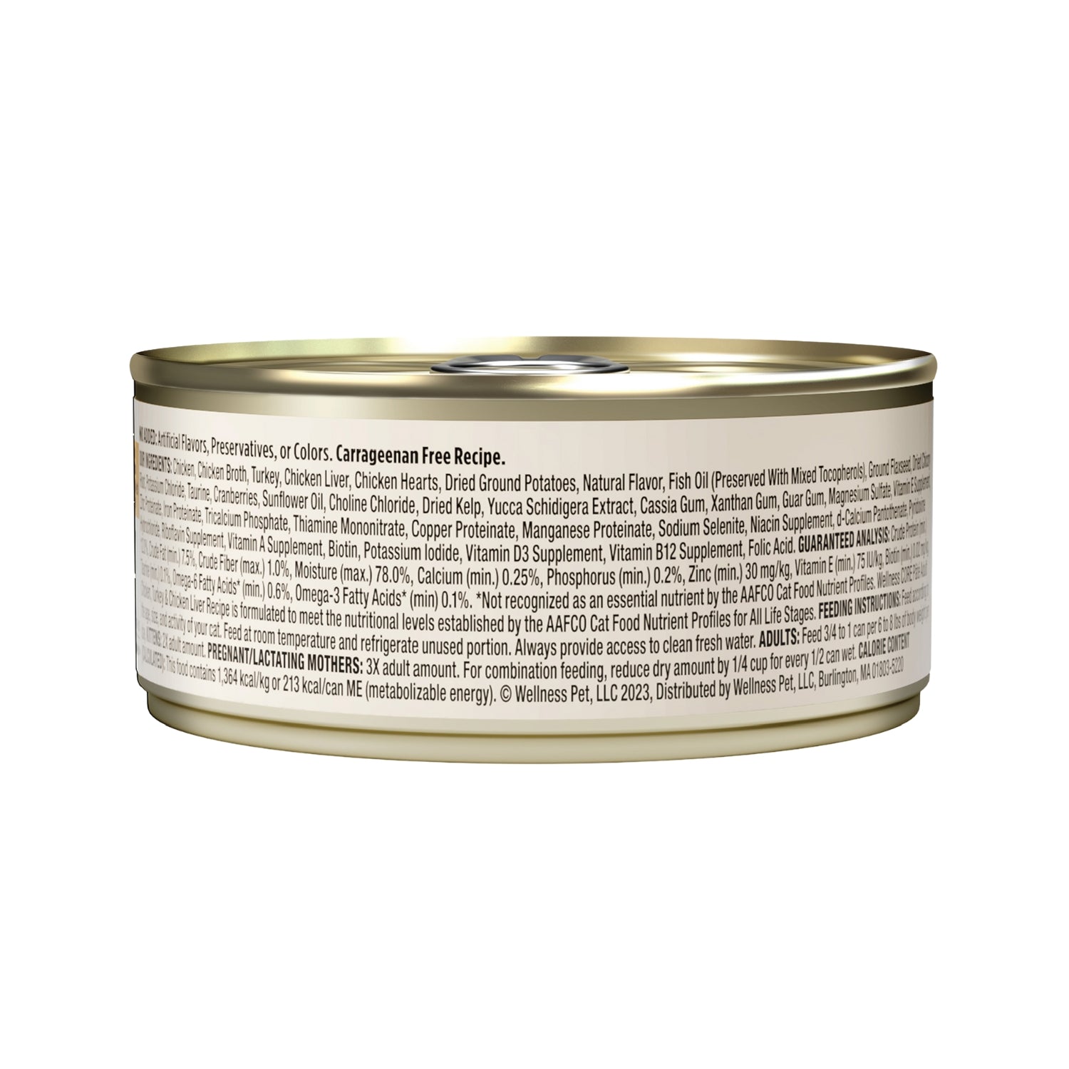 Wellness CORE Grain-Free Chicken, Turkey & Chicken Liver Pate Canned Cat Food