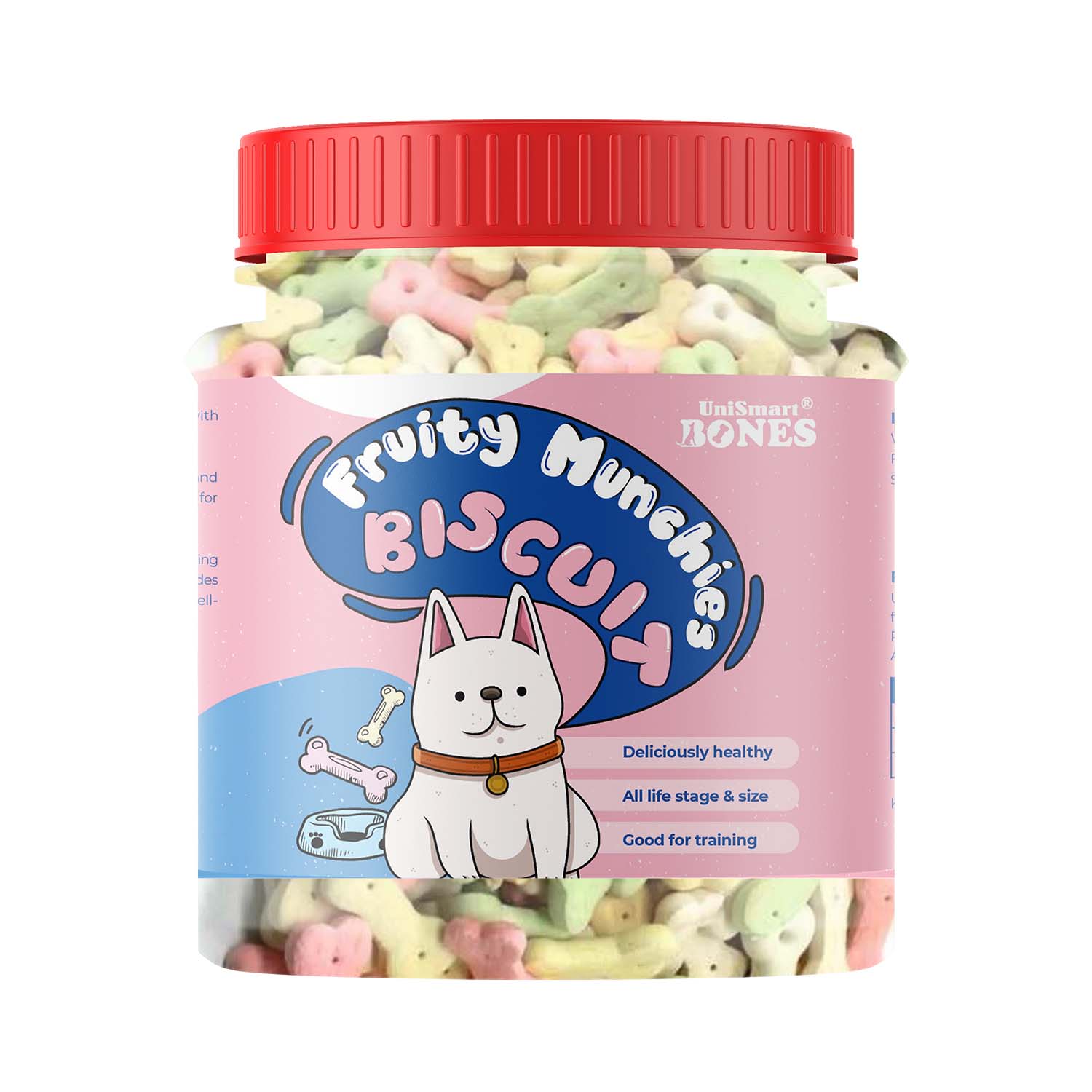 Unismart Bones Fruity Munchies Biscuit