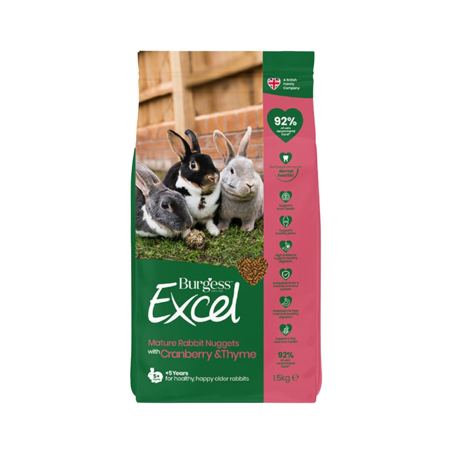 Burgess Excel Nuggets With Cranberry & Thyme For Mature Rabbits – Pets ...