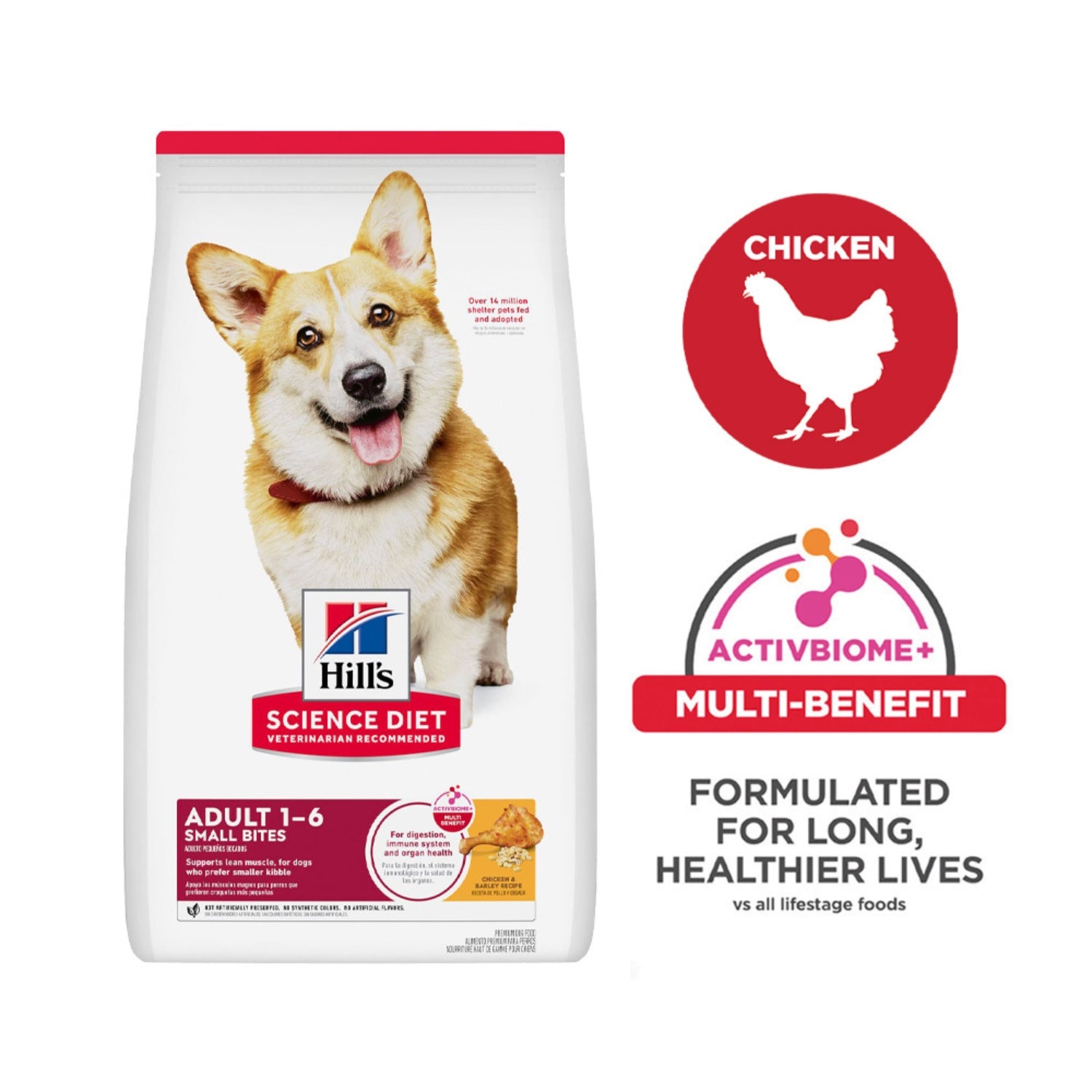 Science Diet Adult Small Bites Chicken & Barley Recipe Dry Dog Food