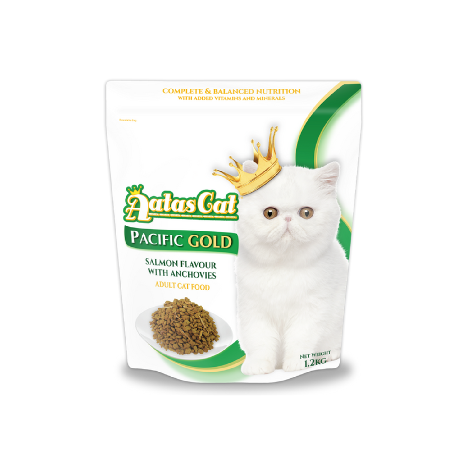 Aatas Cat Pacific Gold Salmon with Anchovies Dry Cat Food