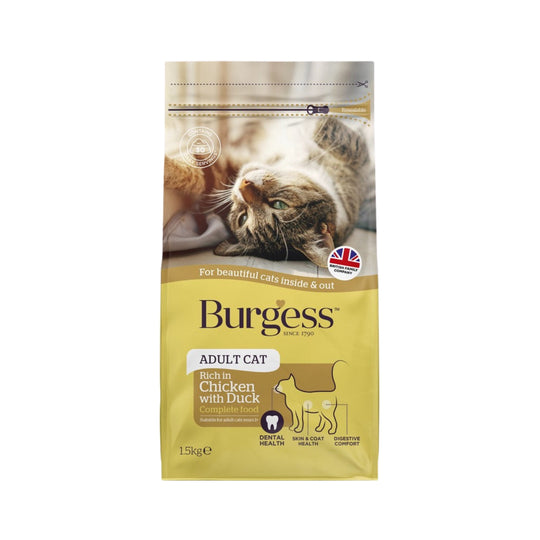 Burgess Chicken & Duck Adult Dry Cat Food