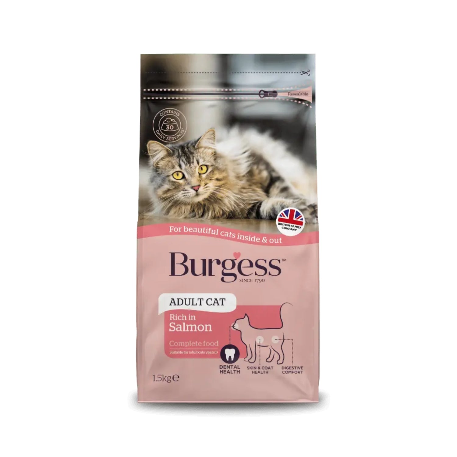 Burgess Scottish Salmon Adult Dry Cat Food