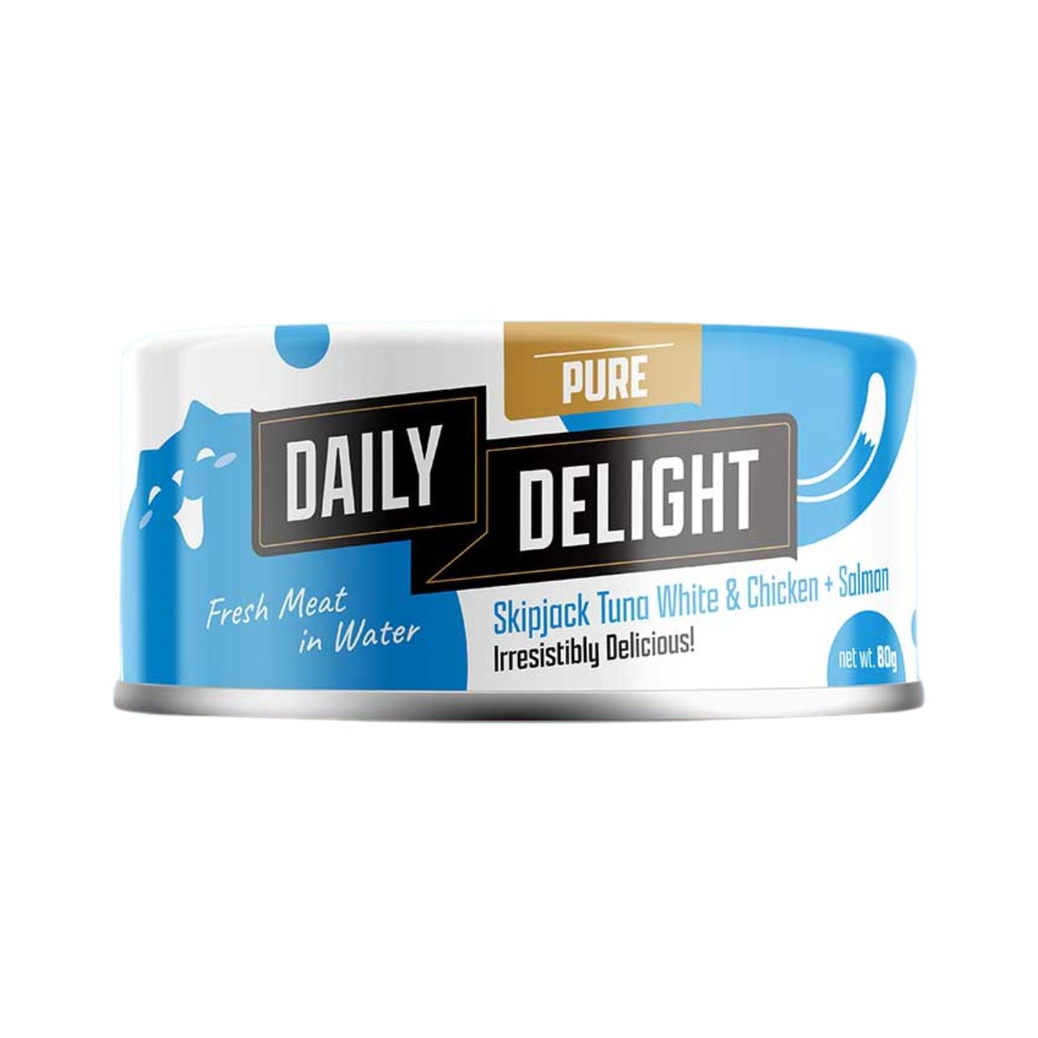 Daily Delight Pure Skipjack Tuna & Chicken Wet Cat Food - Salmon
