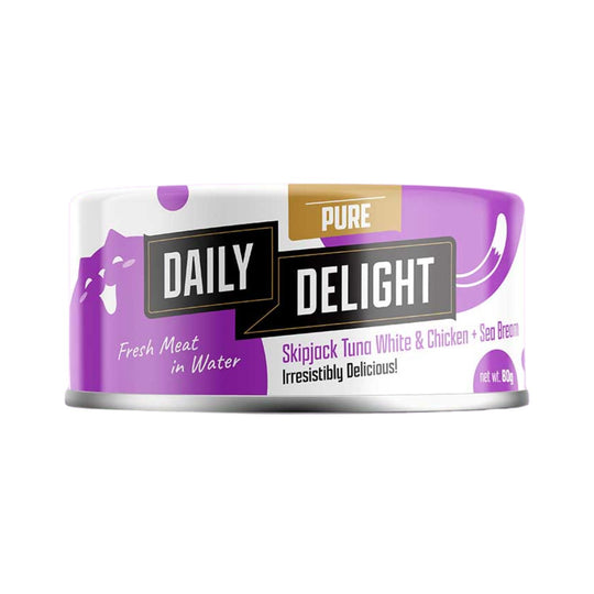 Daily Delight Pure Skipjack Tuna & Chicken Wet Cat Food - Sea Bream