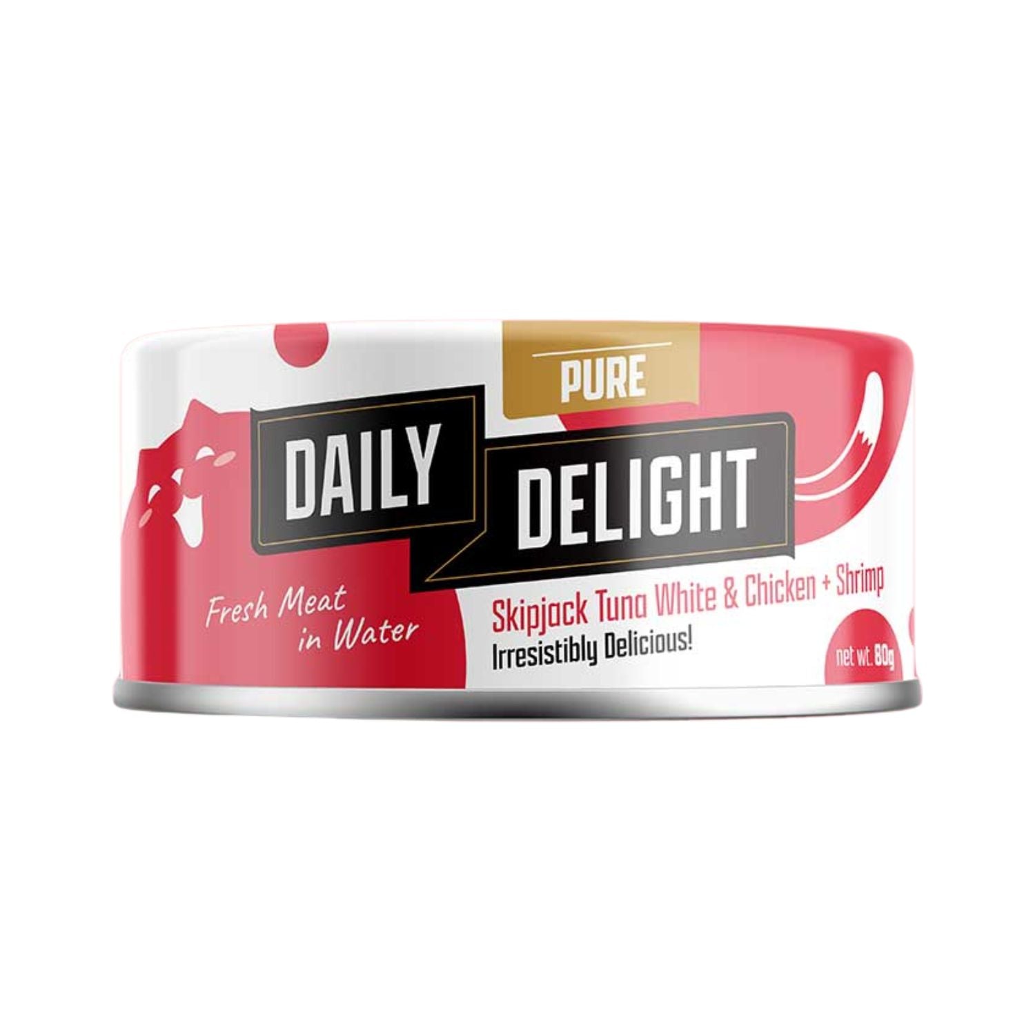 Daily Delight Pure Skipjack Tuna & Chicken Wet Cat Food - Shrimp