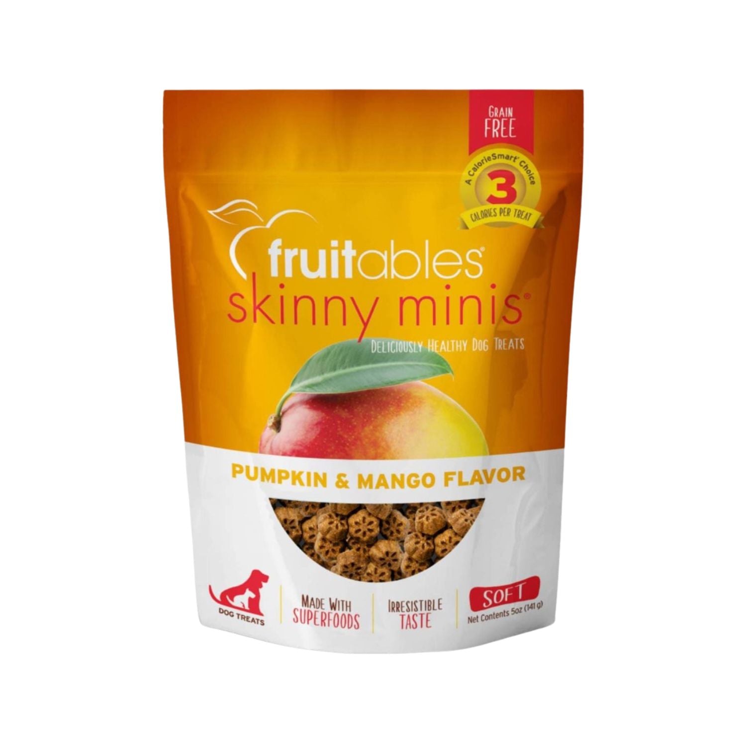 Fruitables Skinny Minis Pumpkin and Mango Chewy Dog Treats