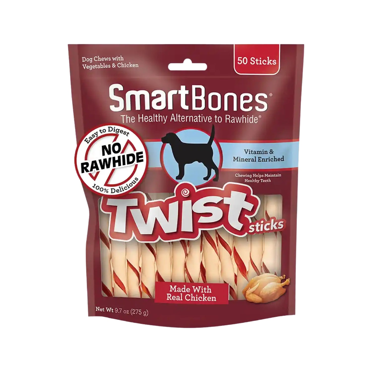 SmartBones Smart Twist Sticks Chicken Dog Chews