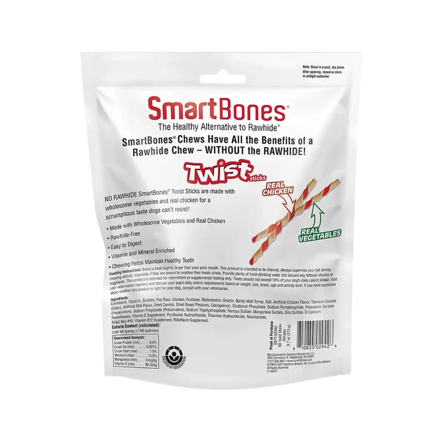 SmartBones Smart Twist Sticks Chicken Dog Chews