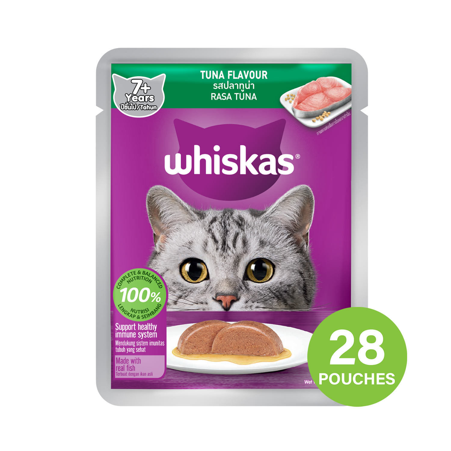 Whiskas Tuna & White Fish Pouch Cat Food