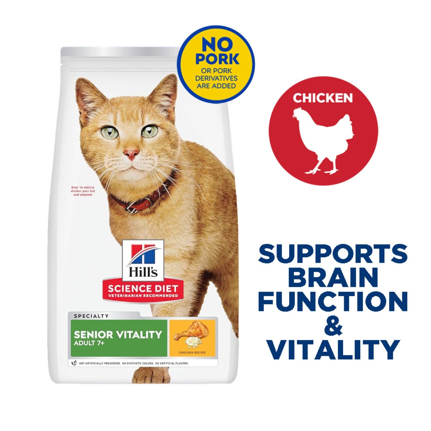 Science Diet Adult 7+ Senior Vitality Dry Cat Food