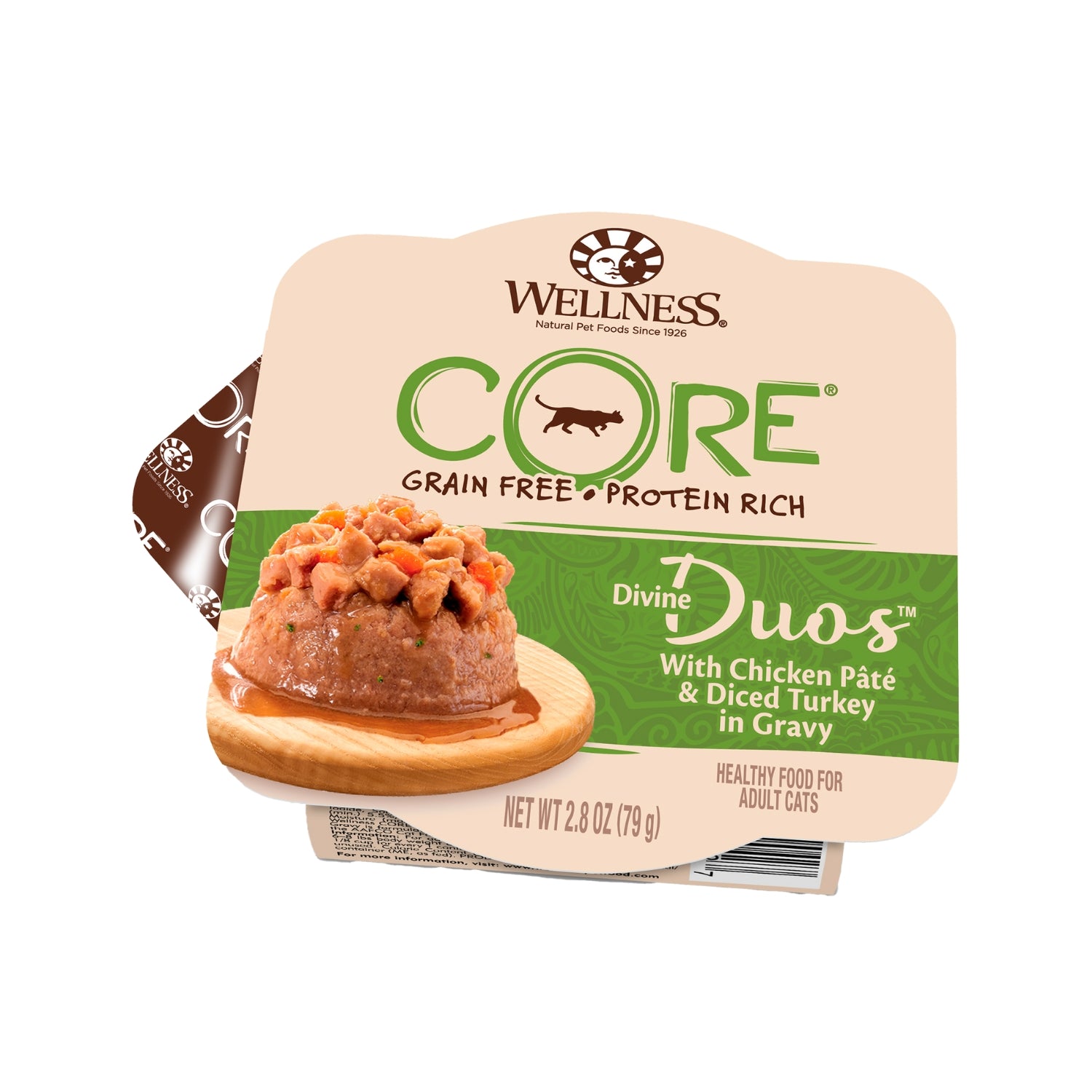 Wellness CORE Divine Duos Chicken Pate & Diced Turkey Pate Wet Cat Food