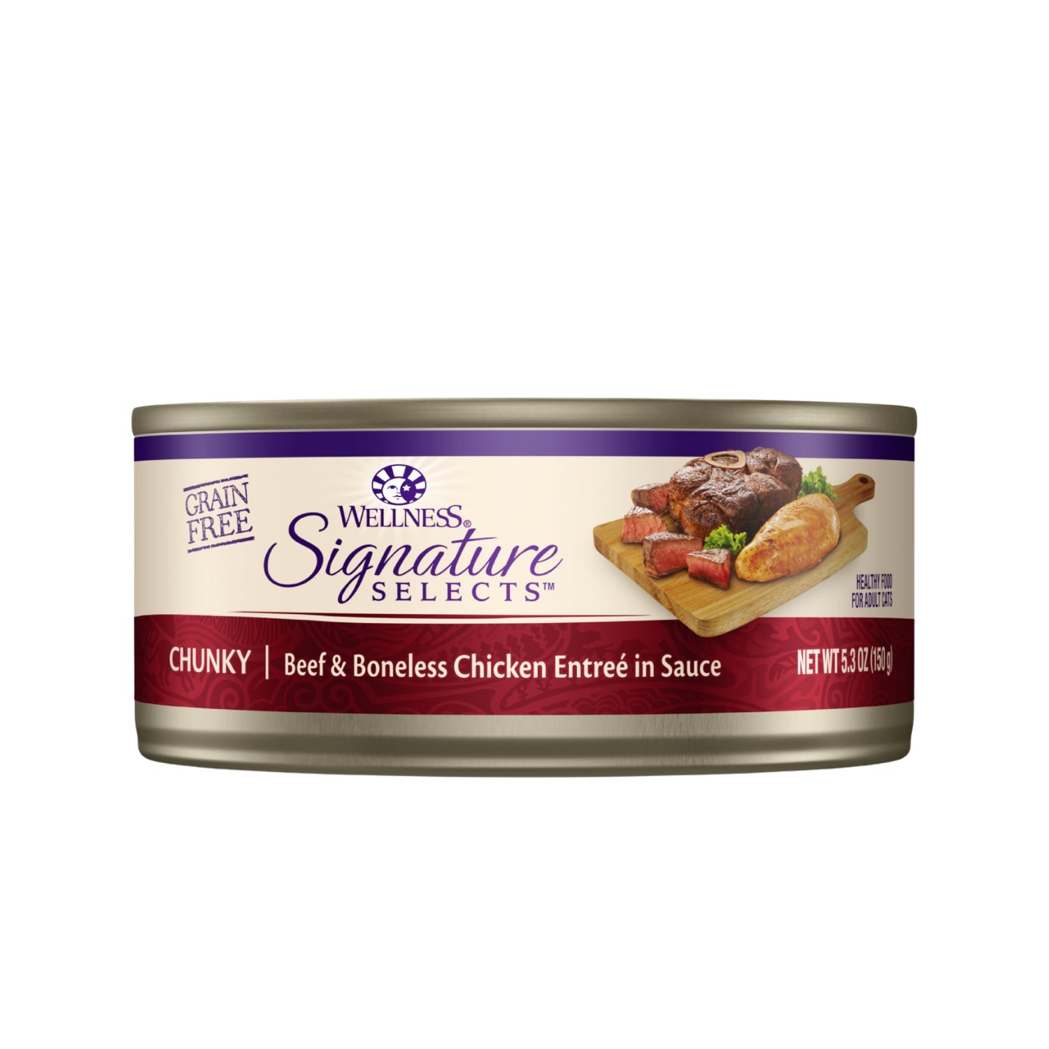 Wellness CORE Signature Selects Grain-Free Chunky Beef & Boneless Chicken Entree Canned Cat Food