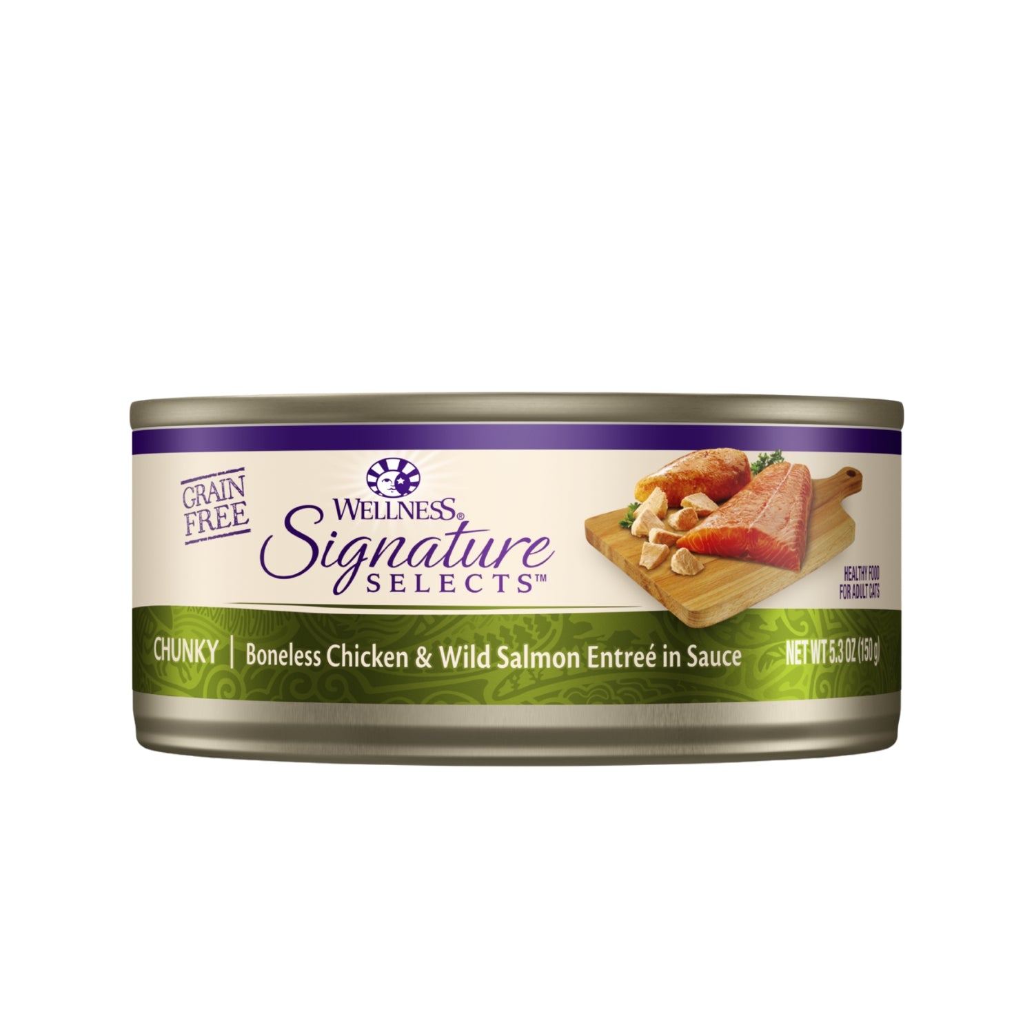 Wellness CORE Signature Selects Grain-Free Chunky Boneless Chicken & Wild Salmon Entrée Canned Cat Food