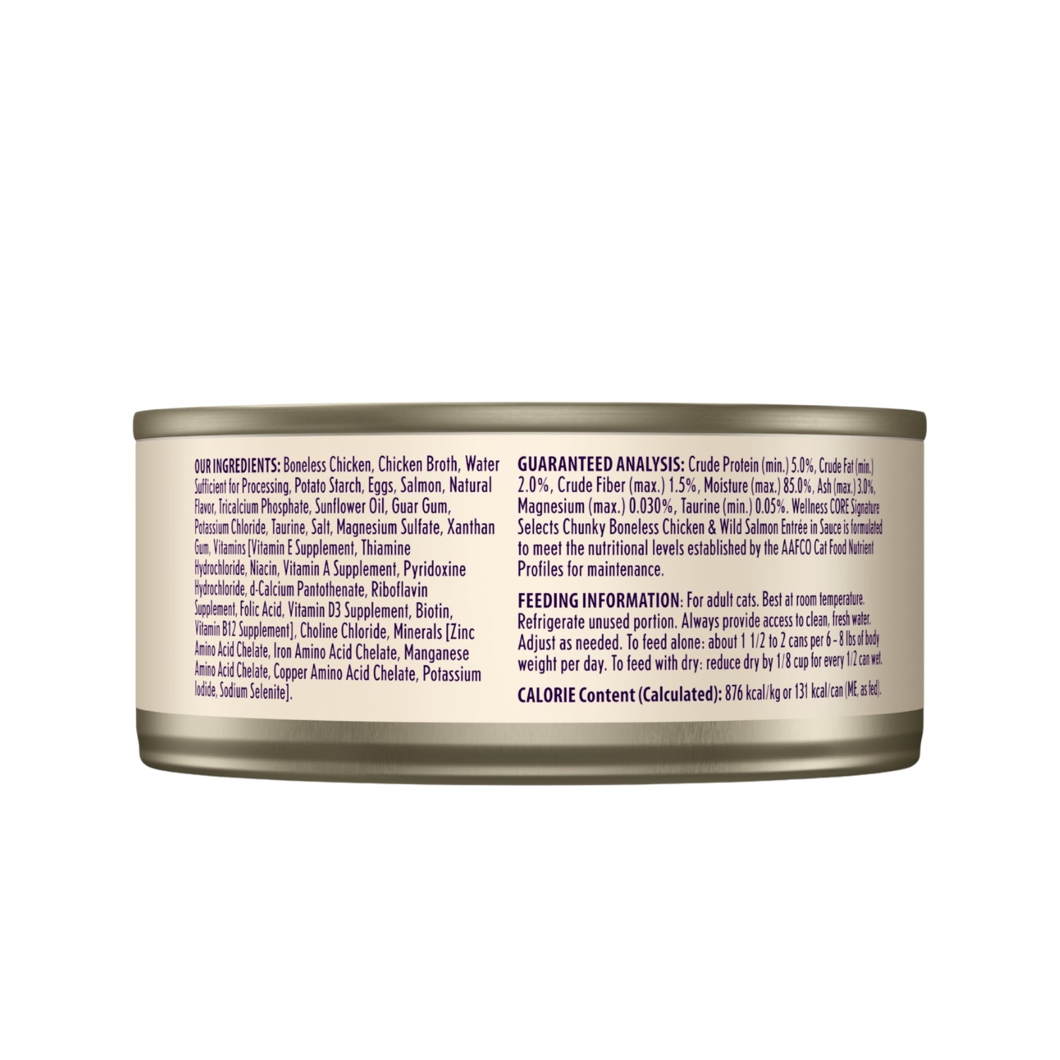 Wellness CORE Signature Selects Grain-Free Chunky Boneless Chicken & Wild Salmon Entrée Canned Cat Food