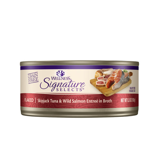 Wellness CORE Signature Selects Grain-Free Flaked Skipjack Tuna & Wild Salmon Entrée Canned Cat Food