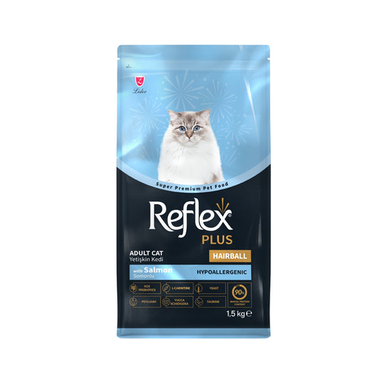 Reflex Plus Adult Cat Hairball & Indoor with Salmon