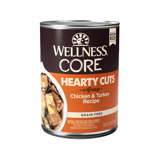 Wellness CORE Grain-Free Hearty Cuts in Gravy Chicken & Turkey Wet Dog Food