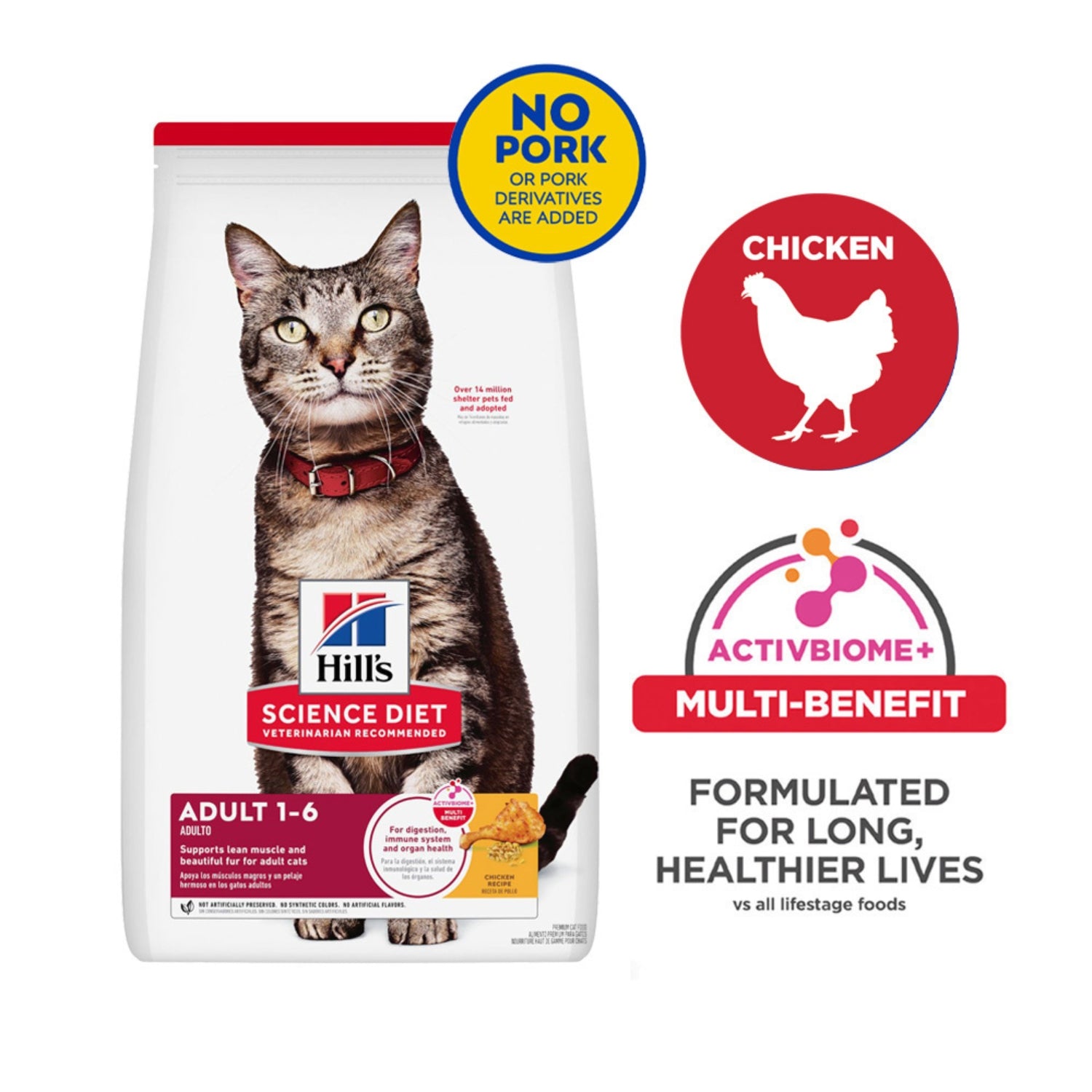 Science Diet Adult Chicken Recipe Dry Cat Food