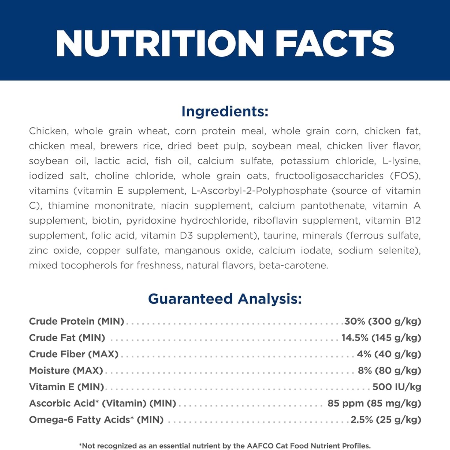 Science Diet Adult Chicken Recipe Dry Cat Food