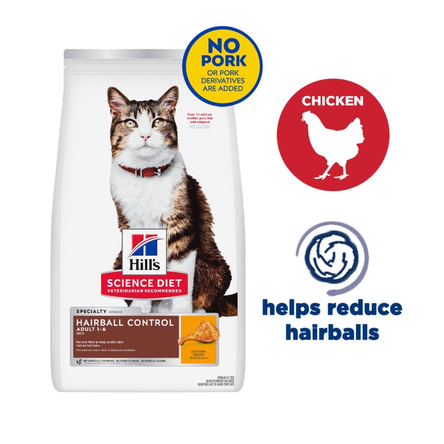 Science Diet Adult Hairball Control Dry Cat Food