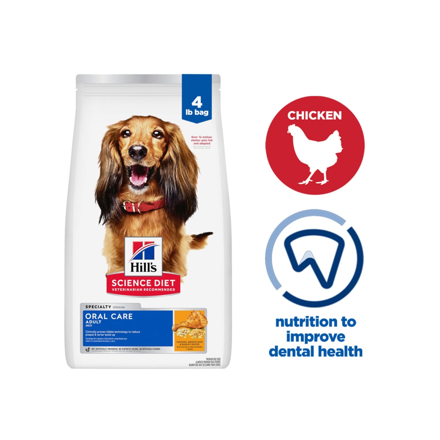 Science Diet Adult Oral Care Chicken, Rice & Barley Recipe Dry Dog Food