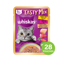 Whiskas Tasty Mix Chicken With Tuna And Carrot In Gravy Pouch Wet Cat Food 70g